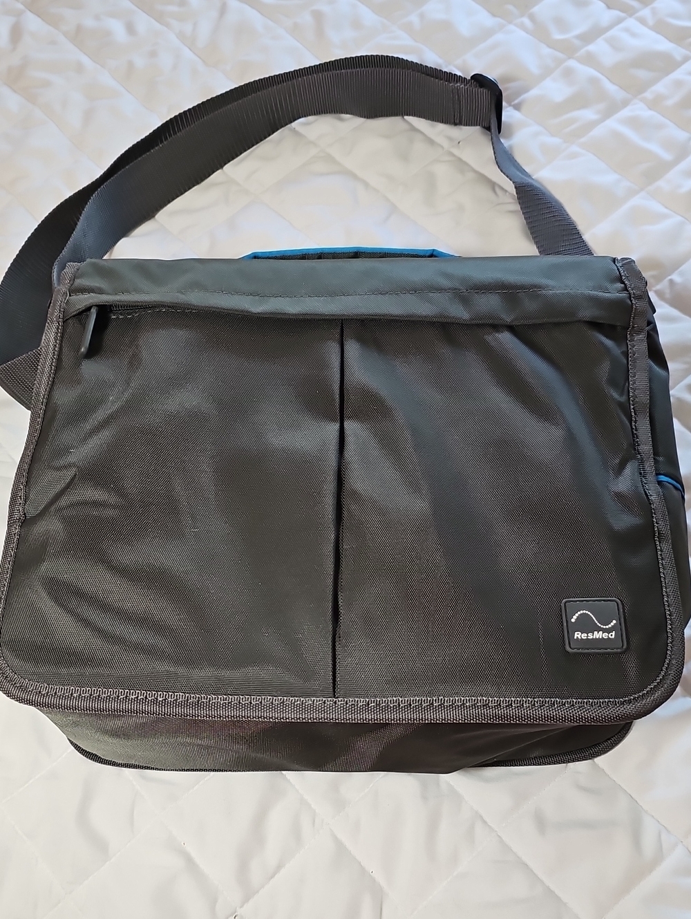 ResMed Gray Cpap Travel Bag with Adjustable Strap